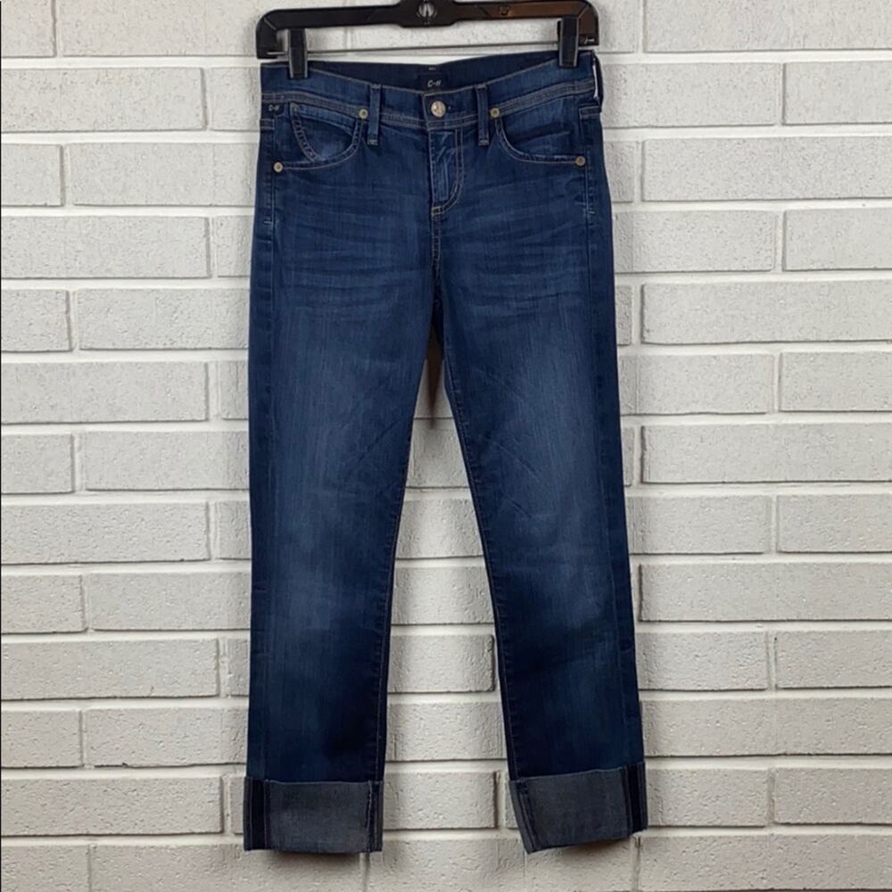 Citizens of Humanity Women's Dani Crop Straight Leg Cuffed Jeans Size 24 (0)